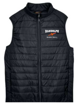 Load image into Gallery viewer, R Basketball Men's Prevail Packable Puffer Vest with embroidered logo
