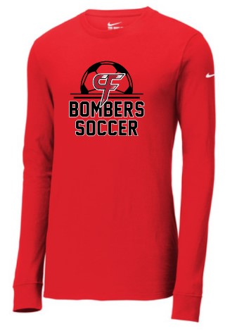 Bomber Boys Soccer NIke Dri-Fit Long Sleeve Tee