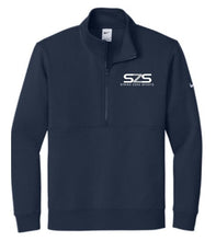 Load image into Gallery viewer, Strike Zone Sports NIke Club Fleece Swoosh 1/2 zip with embroidered logo
