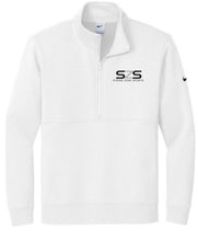 Load image into Gallery viewer, Strike Zone Sports NIke Club Fleece Swoosh 1/2 zip with embroidered logo
