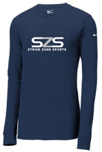 Load image into Gallery viewer, Strike Zone Sports Nike Dri fit cotton/poly Long Sleeve Tee
