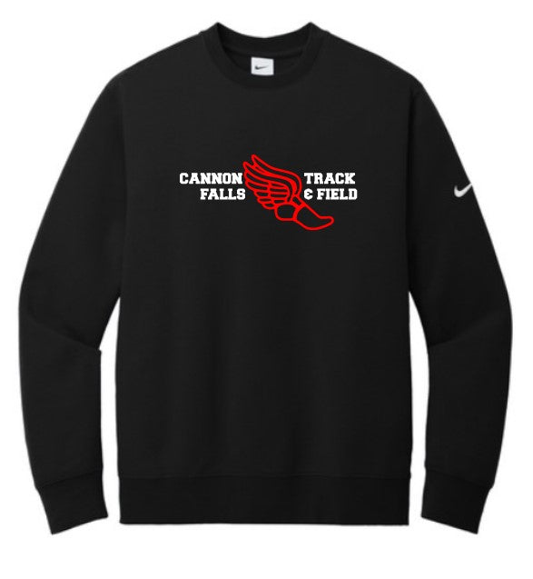 CF Track & Field Nike Club Fleece Swoosh Sleeve Crewneck Sweatshirt