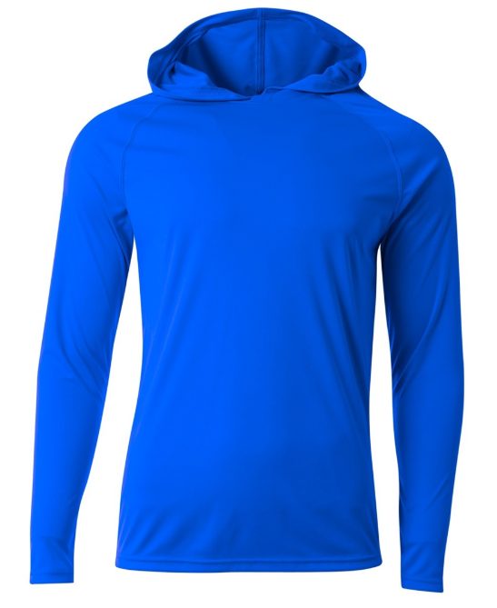 Youth A4 Cooling long sleeve hooded shirt