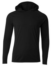 Load image into Gallery viewer, Youth A4 Cooling long sleeve hooded shirt
