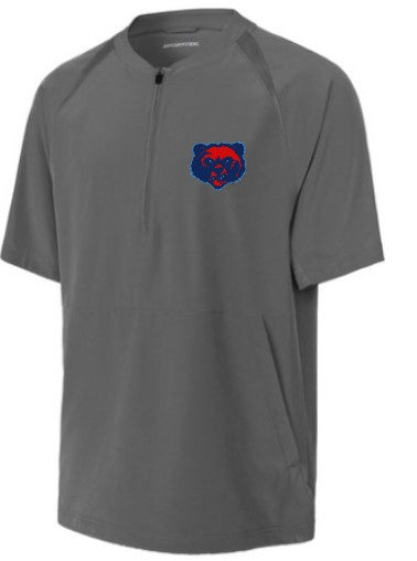 BEARS Baseball Sport Tek Repeat 1/4 zip Short Sleeve Jacket with embroidered logo