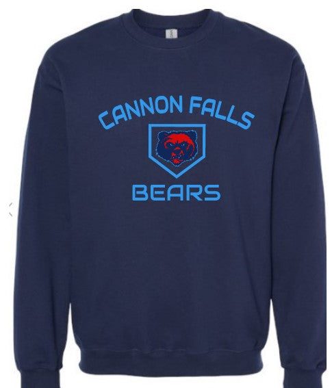 BEARS Baseball Softstyle Crewneck Sweatshirt