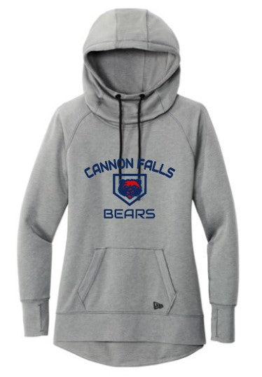 BEARS Baseball Women's New Era Tri-blend Hoodie