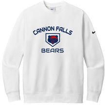 Load image into Gallery viewer, BEARS Baseball Nike Club Fleece Fleece Swoosh Sleeve Crewneck Sweatshirt
