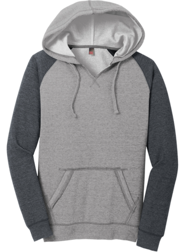 District Womens Fleece raglan hoodie