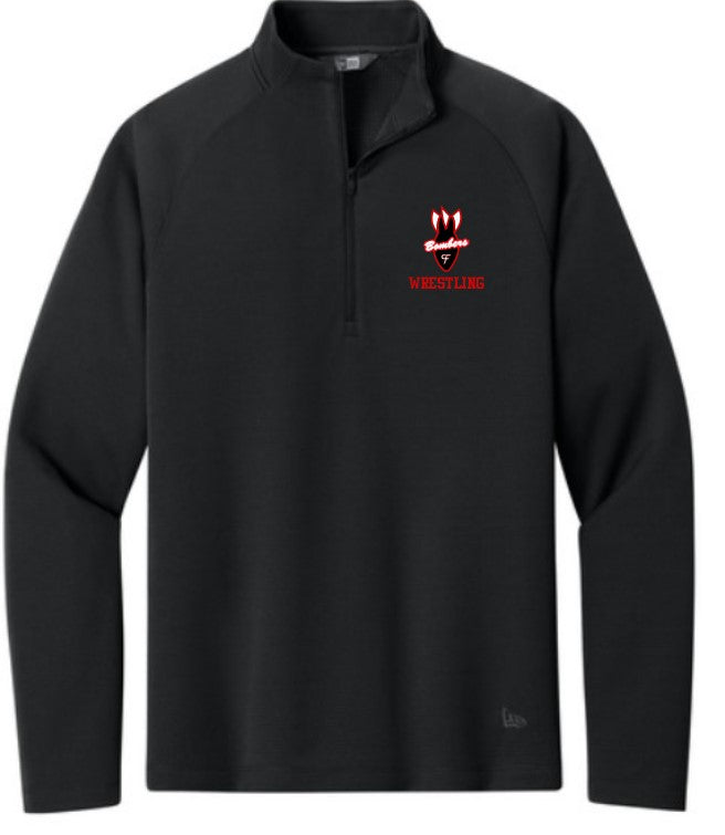 Bomber Wrestling New Era® Stand Out 1/4-Zip Brand Logo with embroidered logo