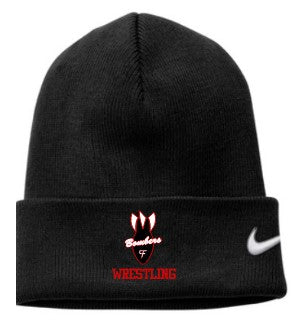 Bomber Wrestling Nike Team Cuffed Beanie with embroidered logo