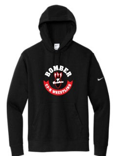 Bomber Wrestling Nike Club Fleece Sleeve Swoosh Pullover Hoodie