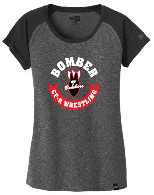 Bomber Wrestling New Era® Women's Heritage Blend Varsity Tee