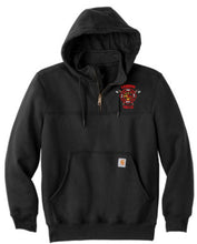 Load image into Gallery viewer, FIRE Dept Carhartt® Rain Defender® Paxton Heavyweight Hooded Zip Mock Sweatshirt

