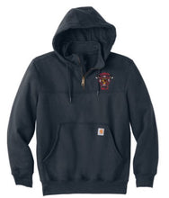 Load image into Gallery viewer, FIRE Dept Carhartt® Rain Defender® Paxton Heavyweight Hooded Zip Mock Sweatshirt

