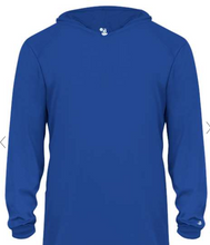 Load image into Gallery viewer, Badger Youth Long sleeve hooded shirt
