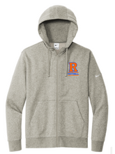 Load image into Gallery viewer, Rockets Football Nike Club Fleece Sleeve Swoosh Full-Zip Hoodie with embroidered logo
