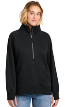 Load image into Gallery viewer, New Era® Women’s Heritage Fleece 1/2-Zip with embroidered logo
