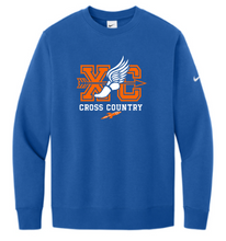 Load image into Gallery viewer, R Cross Country Nike Club Fleece Sleeve Swoosh Crew
