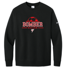 Load image into Gallery viewer, CF Girls Soccer Nike Club Fleece Sleeve Swoosh Crew
