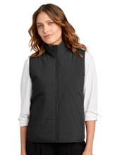 Load image into Gallery viewer, DIST 196 Mercer+Mettle® Women’s Brookline Quilted Vest with embroidered logo
