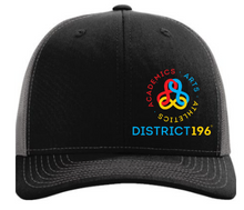 Load image into Gallery viewer, DIST 196 Richardson 112 Snapback Trucker Cap with embroidered logo
