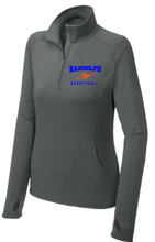 Load image into Gallery viewer, R Basketball Sport-Tek® Women's Sport-Wick® Stretch 1/4-Zip Pullover with embroidered logo
