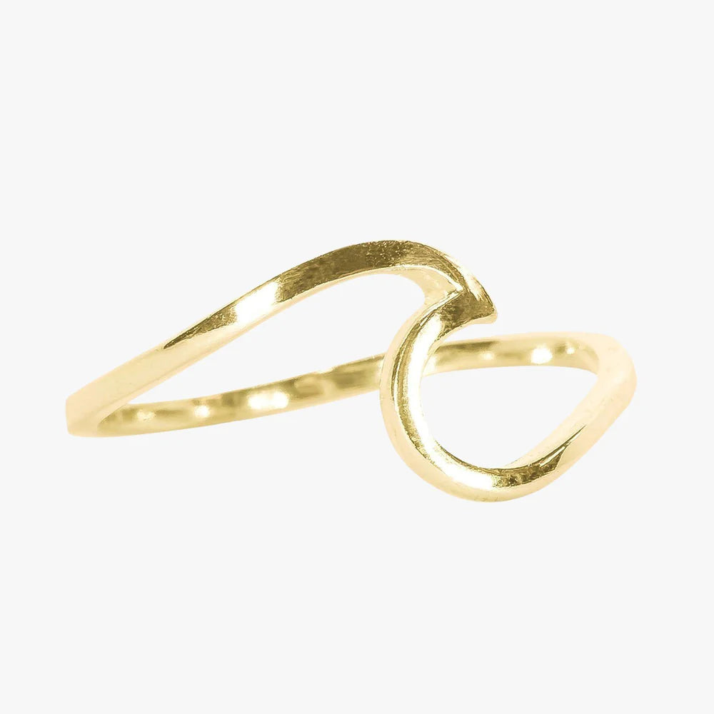 Pura Vida Gold Wave Ring