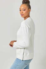 Load image into Gallery viewer, Washed Thermal Bomber Jacket: Off White
