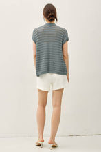 Load image into Gallery viewer, CROCHET OPEN CARDIGAN: Teal Blue
