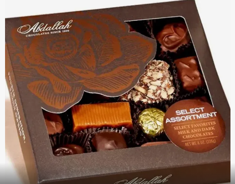 abdallah-select assortment milk and dark choc. 6.25oz