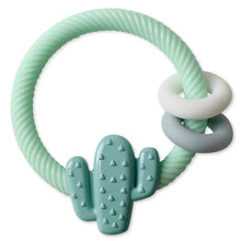 Load image into Gallery viewer, Ritzy Rattle™ Silicone Teether Rattles: Highland Cow
