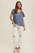 Load image into Gallery viewer, SATIN RUCHED NECK BLOUSE
