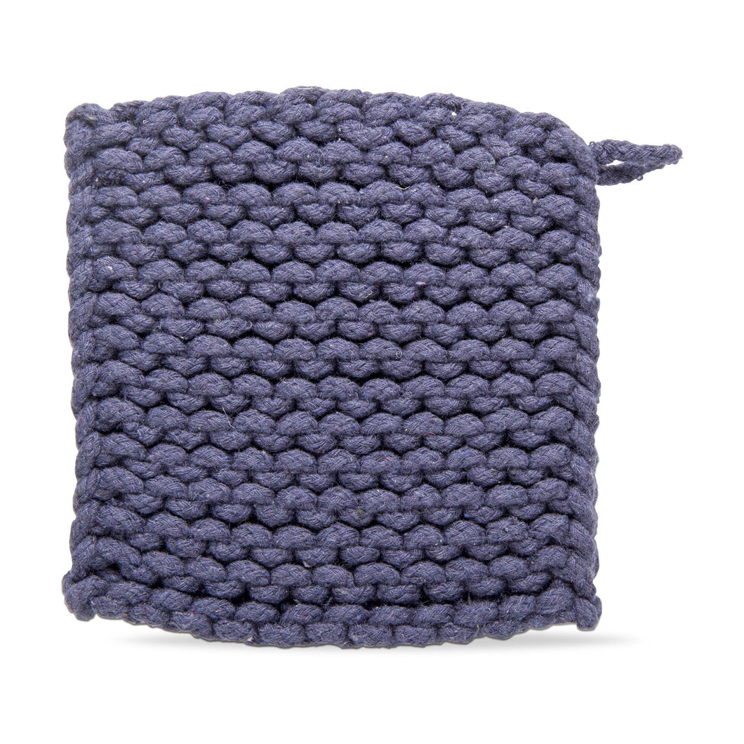 Crochet Trivet - Midnight Blue