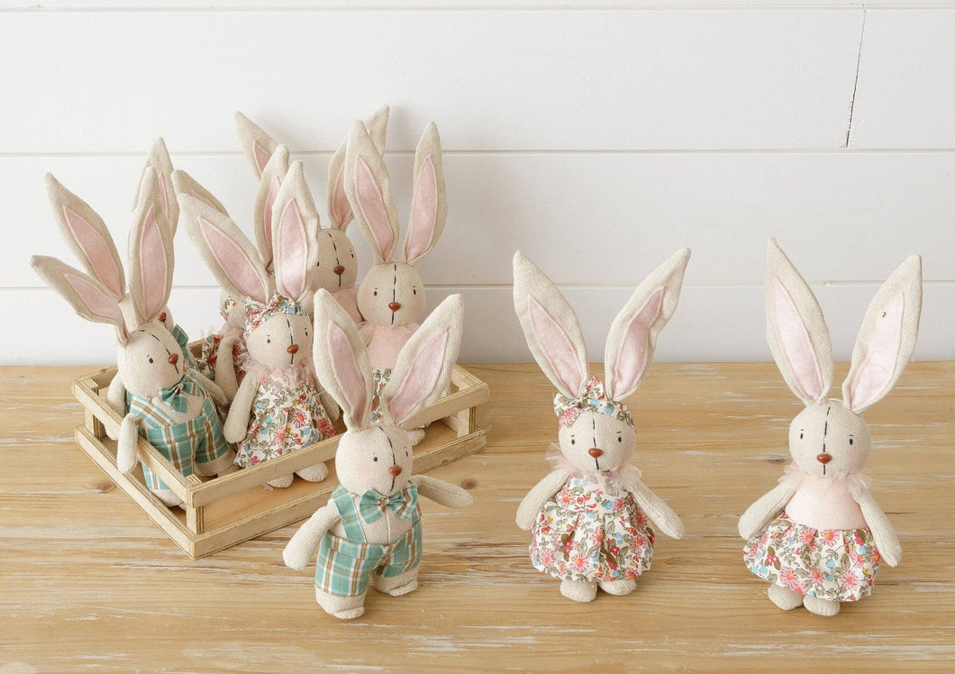 Bunnies With Spring Outfits