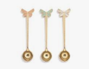 Demdaco-Butterfly Gold Metal Stir Spoons