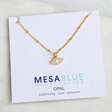 Load image into Gallery viewer, Opal CZ Evil Eye Necklace

