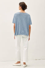 Load image into Gallery viewer, OVERSIZED DROP SHOULDER SHORT SLEEVE SWEATER TOP : Spruce
