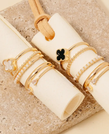clover ring set