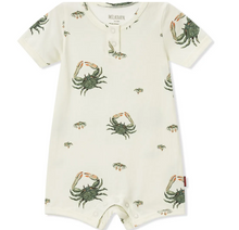 Load image into Gallery viewer, Milkbarn- Stretch Shortall Onepiece Romper

