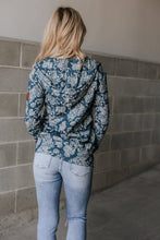 Load image into Gallery viewer, Ampersand FullZip Sweatshirt - Twilight Blooms
