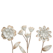 Load image into Gallery viewer, Abeline Antique White Metal Floral Stems

