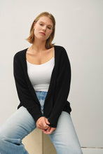 Load image into Gallery viewer, PLUS DOLMAN SLEEVE OPEN FRONT CARDIGAN: CAMEL
