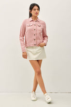 Load image into Gallery viewer, LIGHTWEIGHT LINEN BLEND BUTTONED JACKET
