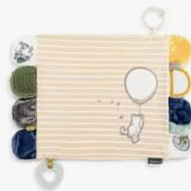 Demdaco-Tan and Blue activity Blanket