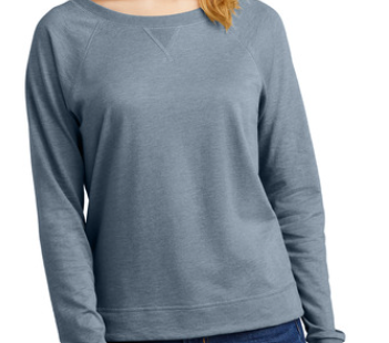 District DT672 Women's Featherweight French Terry ™ Long Sleeve Crewneck/bombers/rockets