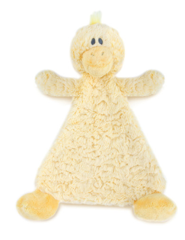 Demdaco-COZ daddles duck rattle blankie