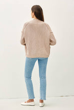 Load image into Gallery viewer, CHUNKY RIBBED KNIT RAW SEAM CARDIGAN
