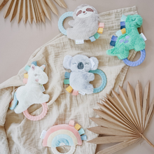 Load image into Gallery viewer, Ritzy Rattle Pal™ Plush Rattle Pal with Teether:
