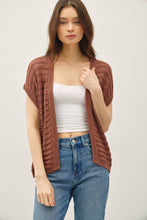 Load image into Gallery viewer, CROCHET OPEN CARDIGAN: Teal Blue
